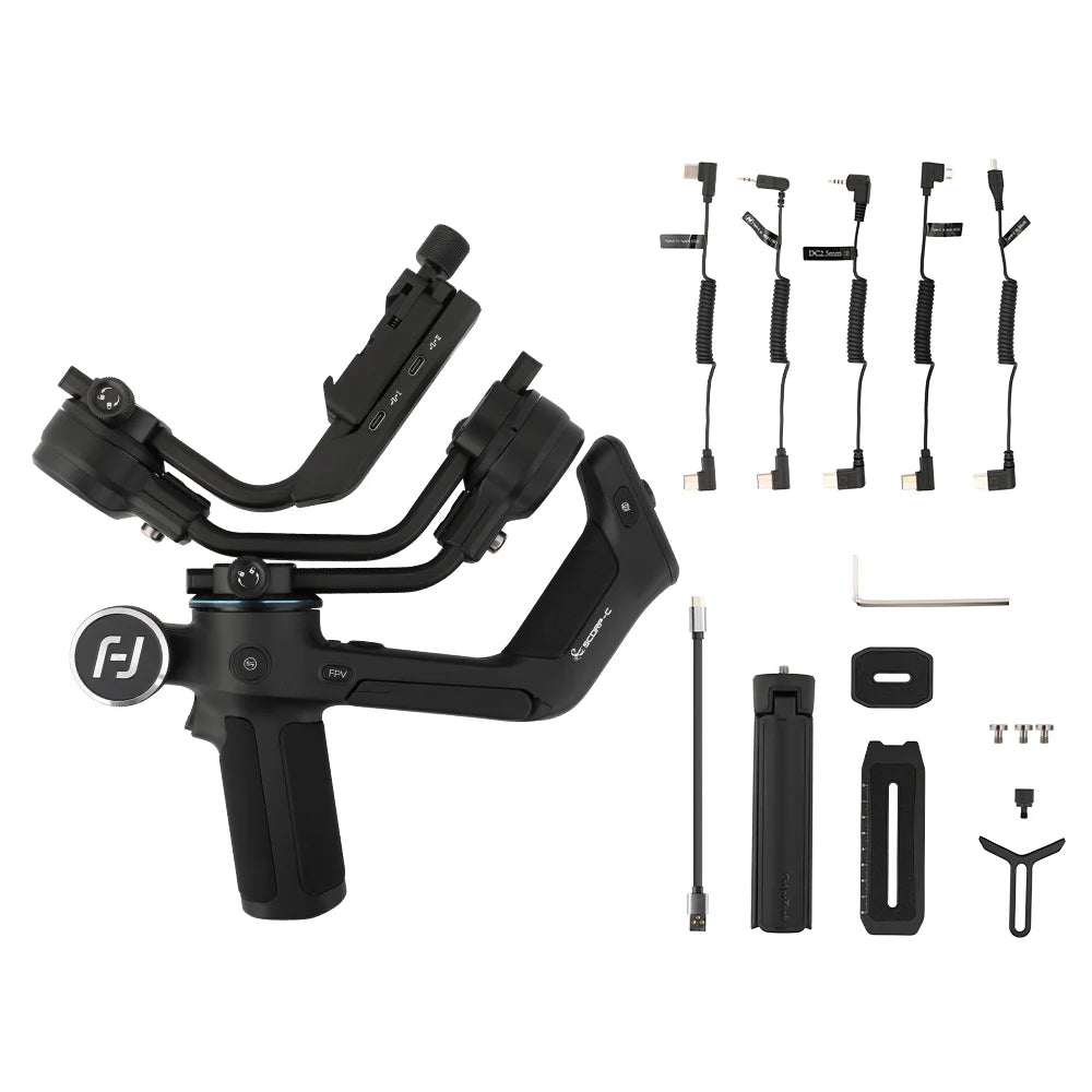 FeiyuTech Feiyu SCORP-C 3-Axis Handheld Gimbal Stabilizer Handle Grip for DSLR Camera Sony/Canon/Nikon with 2.5kg Load