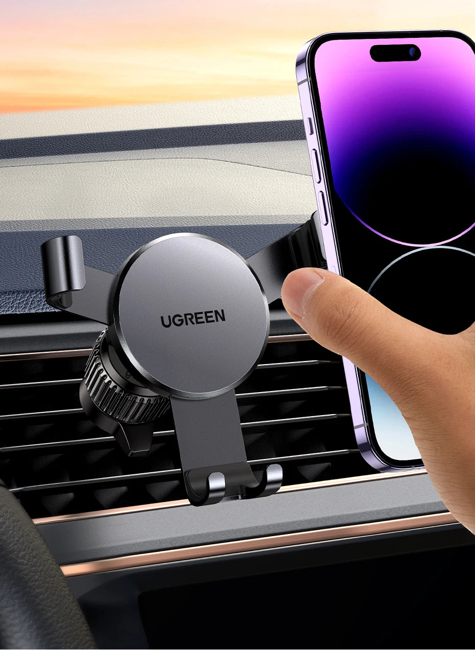 【New-in Sale】UGREEN Car Phone Holder Gravity Phone Stand For Xiaomi Samsung iPhone 15 14 13 Pro Max Air Vent Car  Holder Stand