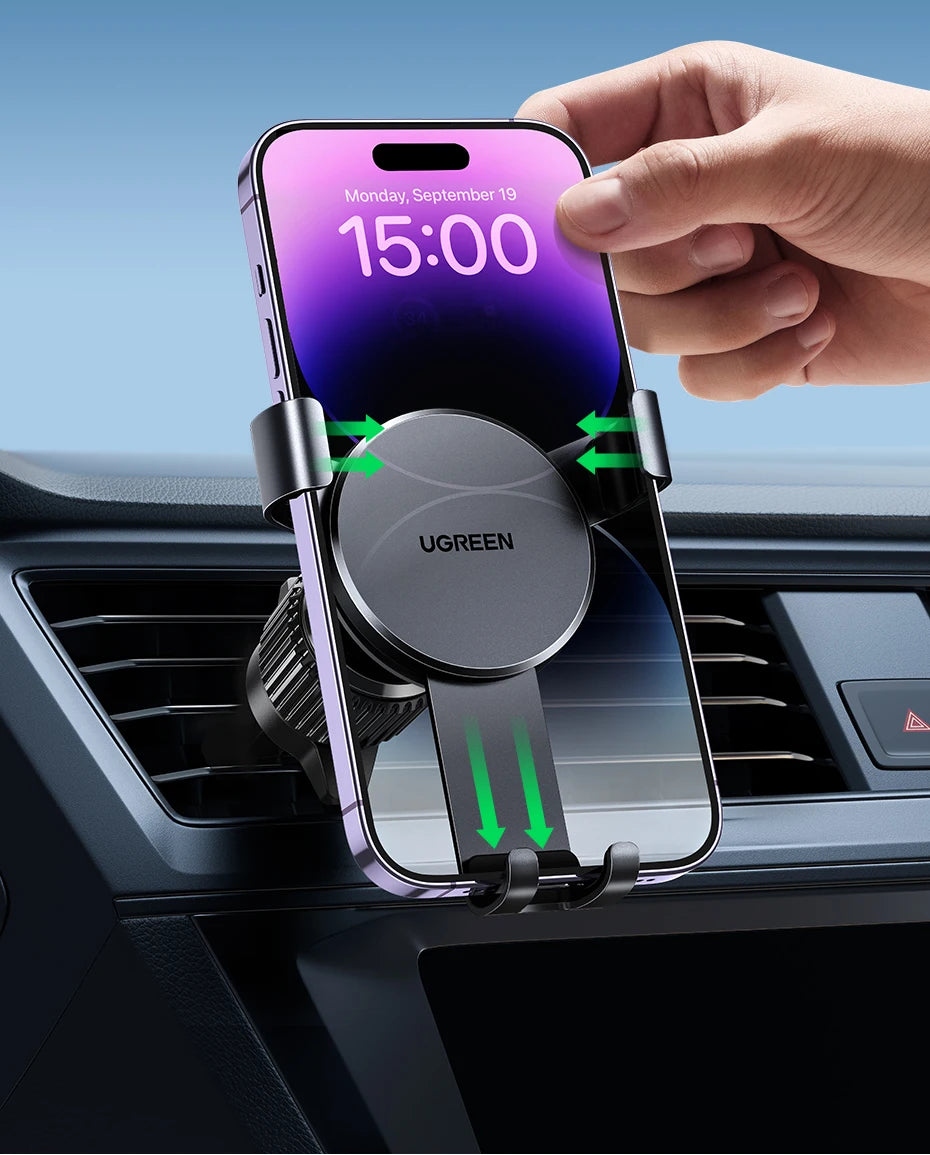 【New-in Sale】UGREEN Car Phone Holder Gravity Phone Stand For Xiaomi Samsung iPhone 15 14 13 Pro Max Air Vent Car  Holder Stand