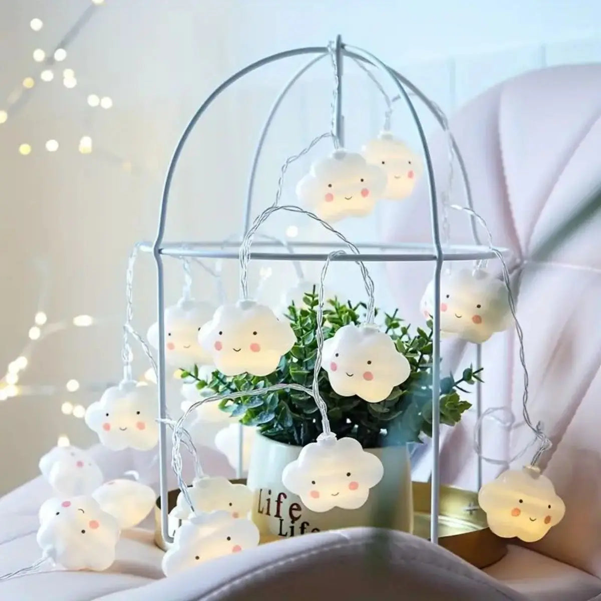 1PC Star LED String Lights | Battery Powered Decorative Lights for Valentine’s Day & Party Decorations
