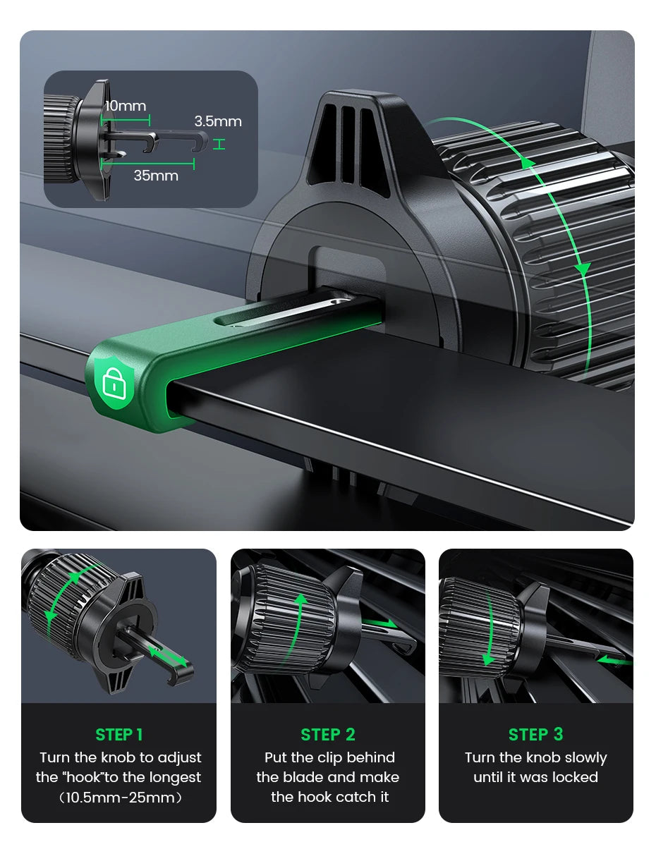 【New-in Sale】UGREEN Car Phone Holder Gravity Phone Stand For Xiaomi Samsung iPhone 15 14 13 Pro Max Air Vent Car  Holder Stand