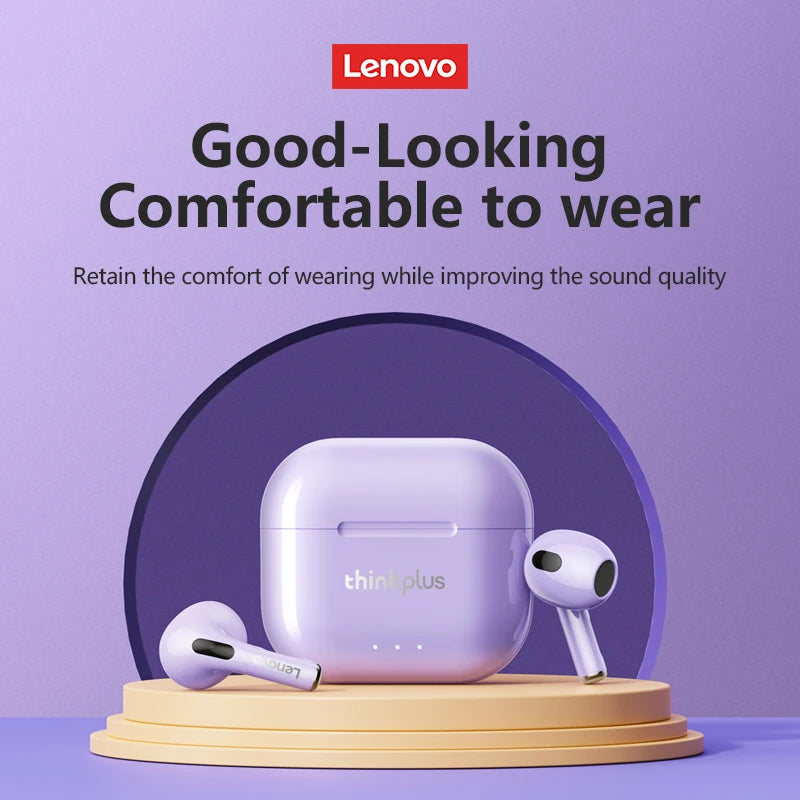 Original Lenovo LP40 Plus Wireless Headphones TWS 5.3 Bluetooth Headset Music Game Earphones Sport Call Noise Reduction Eaubuds