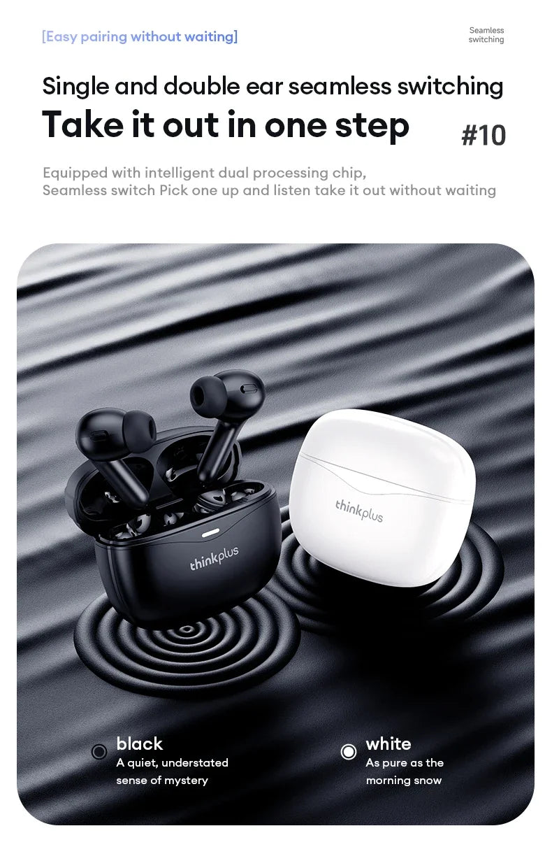 Original Lenovo XT52 Wireless Earphones TWS 5.4 Bluetooth Headphone HIFI Stereo Call Music Noise Reduction Earbuds Sport Headset