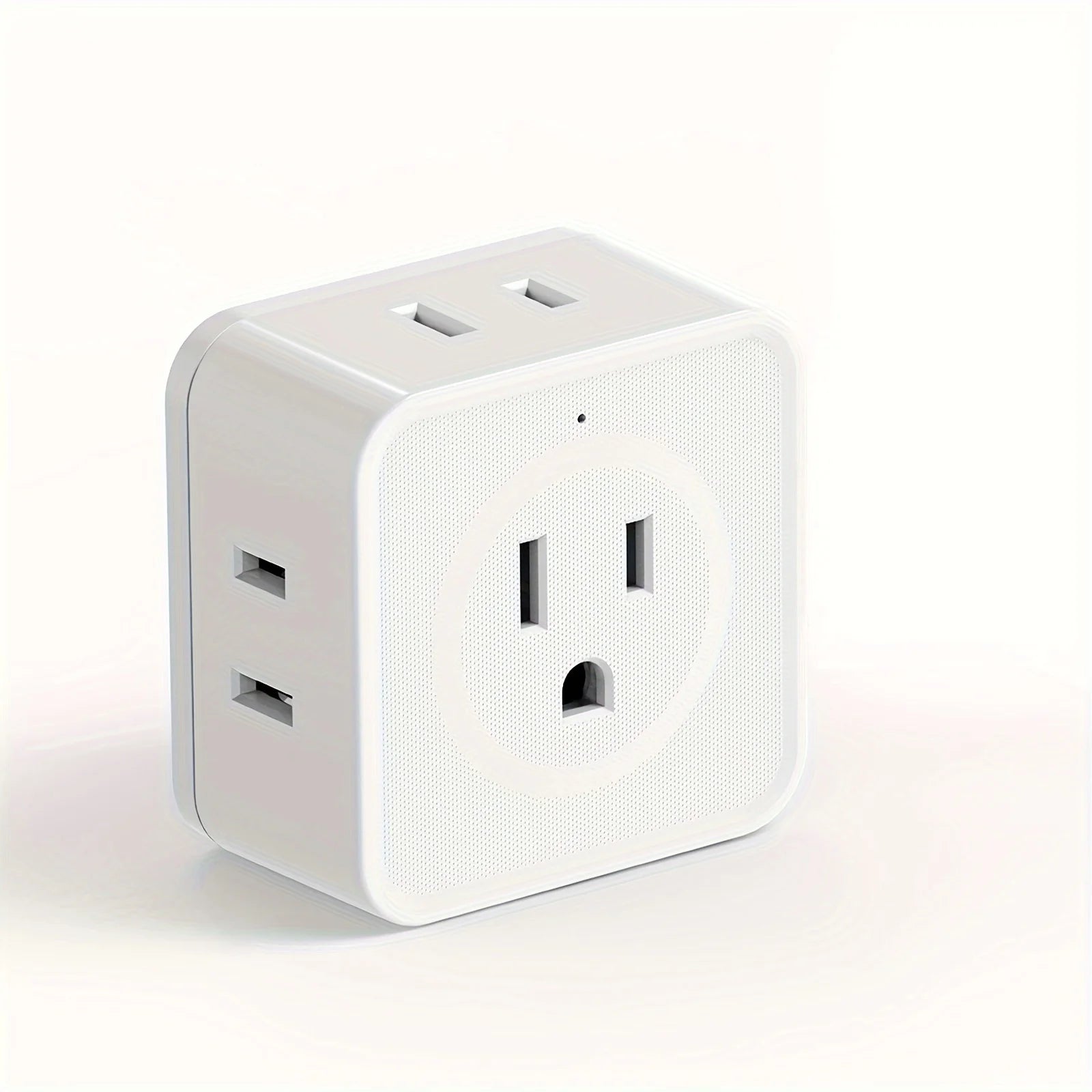 US Plug Multi Tap Universal Power Strip Wall Outlet Extender 5 AC Outlets,Small Electrical Socket Splitter Travel Home Office