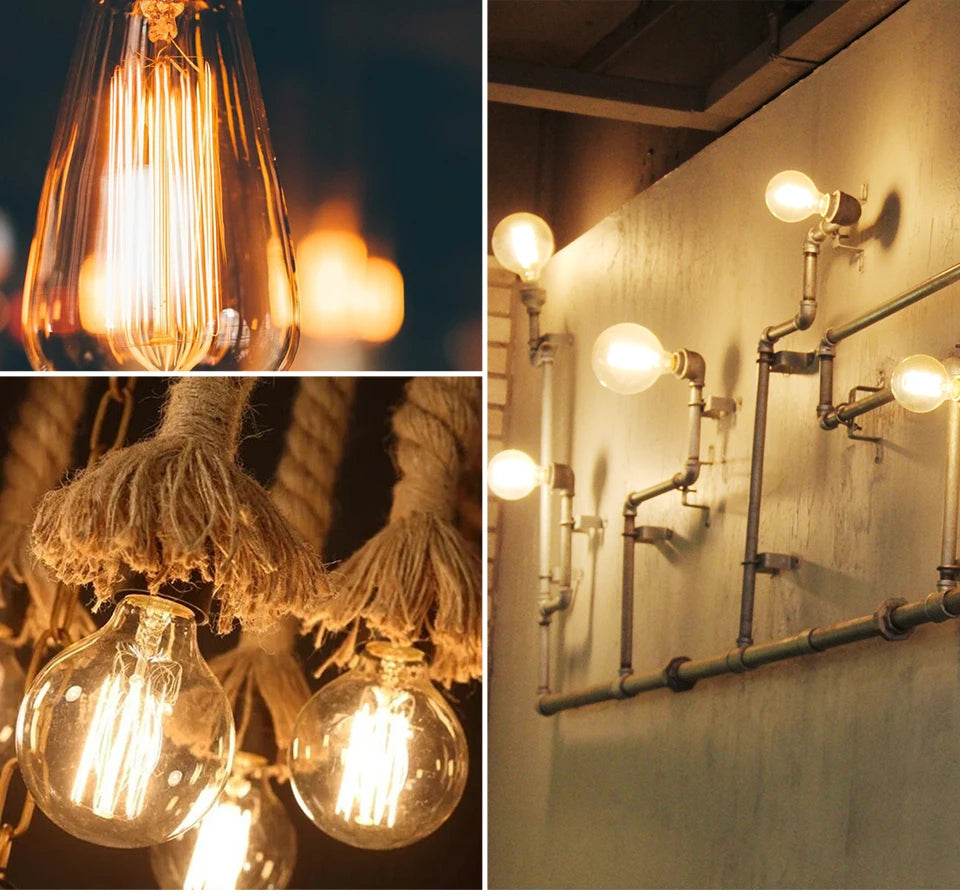 Vintage Edison Bulb E27 40w 220v Ampoule Vintage Bulb Edison Lamp Filament Incandescent Light Bulb Indoor Decor Edison Lamp