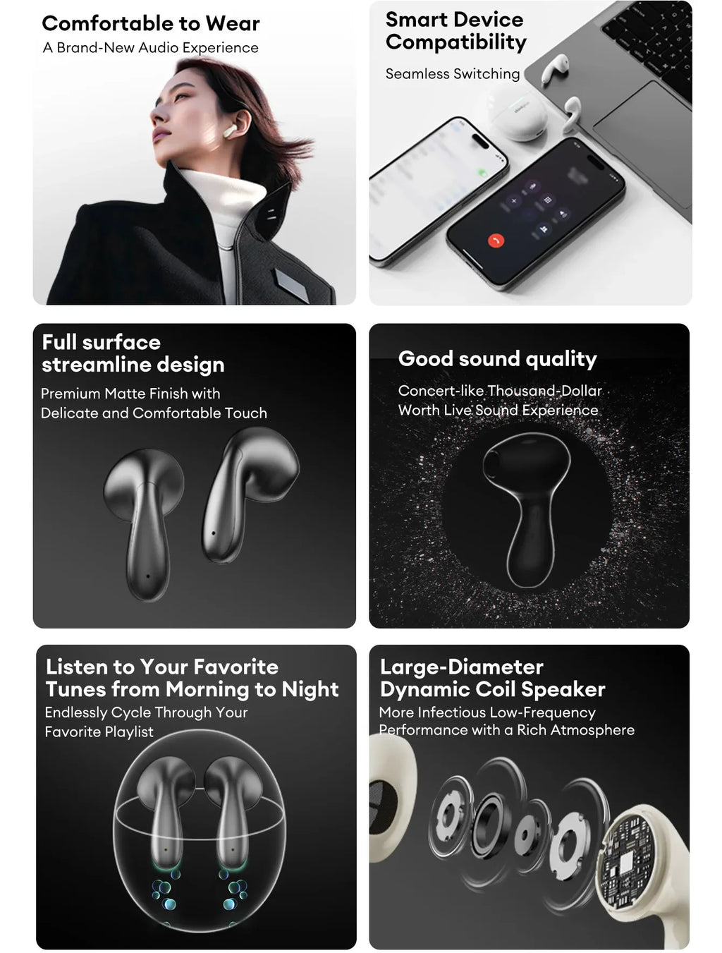 Original Lenovo LP48 TWS Wireless Earphones In Ear 5.4 Bluetooth Headset Music Call Game Noise Reduction EarBuds Sport Headphone