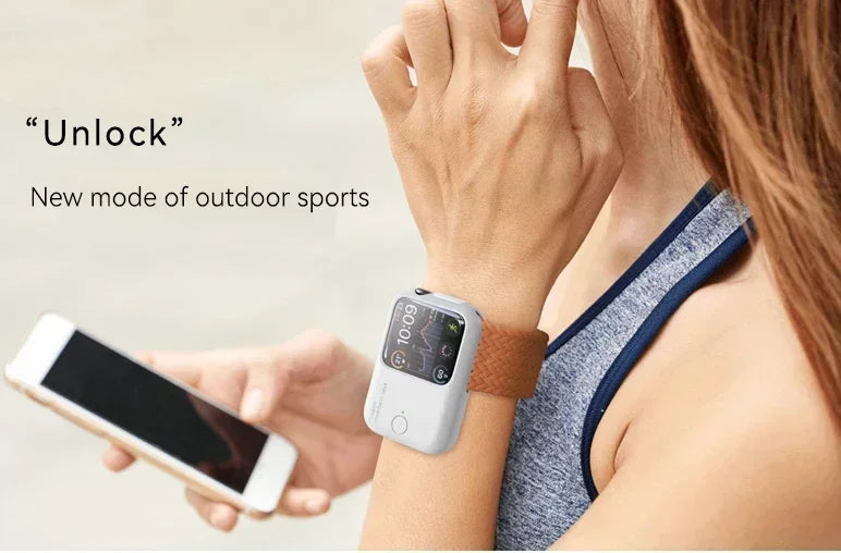 Portable Wireless Charger 1200mAh Spare Battery Powerbank Device For Apple Watch8 7 6 5 4 SE Ultra for iWatch Fast Charging case