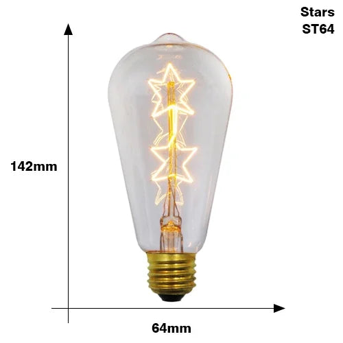 Vintage Edison Bulb E27 40w 220v Ampoule Vintage Bulb Edison Lamp Filament Incandescent Light Bulb Indoor Decor Edison Lamp