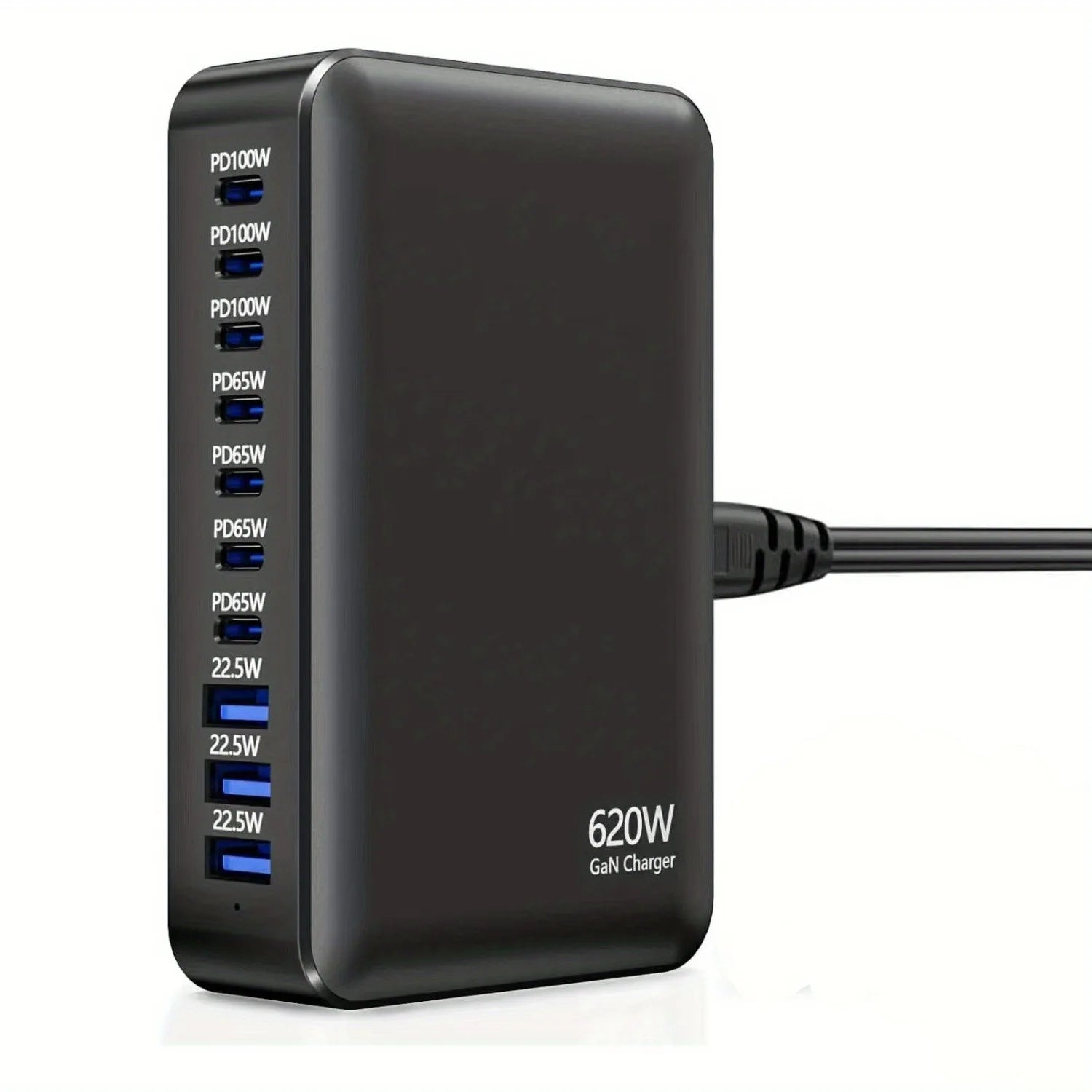 200/300/540/620W GaN high power Multi-Port Fast Charger multiple charging Station for iphone, for MacBook, for Samsung etc