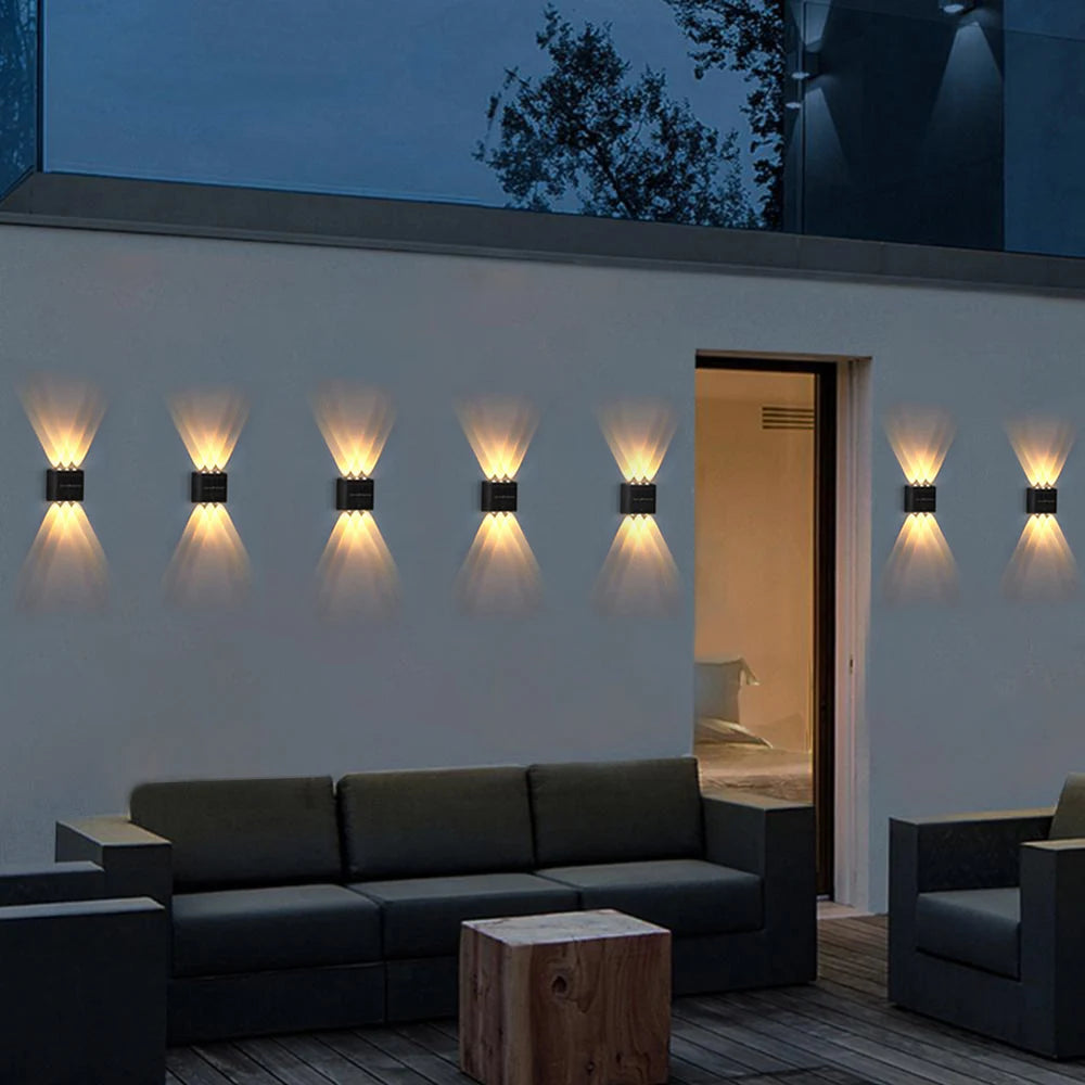 2-Solar LED Light, Outdoor Waterproof Wall Lamp, Dusk to Dawn Fence Lighting for Summer Garden Yard Porch Walkway Camping Home Dec