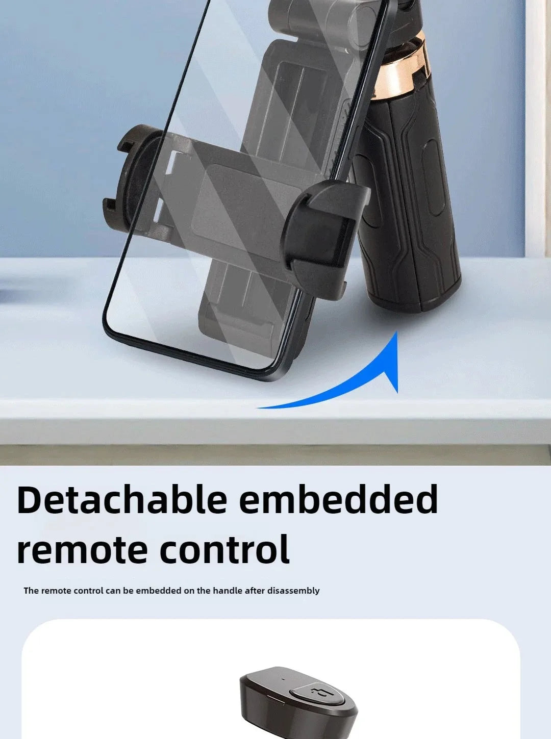 4-Super Mini Selfie Stick Portable Phone Holder Shooting Aid Versatile Integrated Design Bluetooth Remote For Live Broadcas