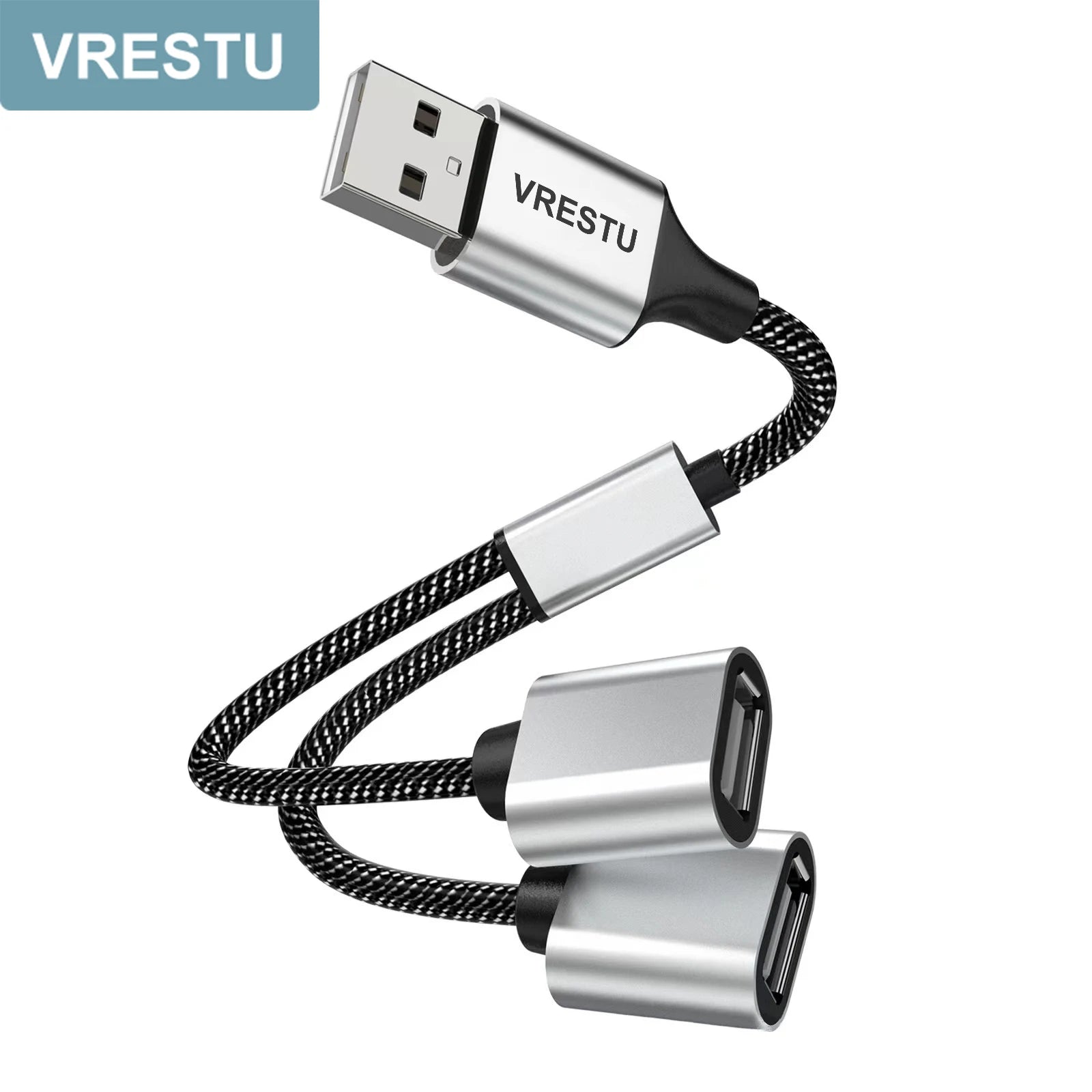 4-USB to 3 USB 2.0 HUB Dual 4Port Multi Splitter Adapter OTG for PC Laptop Surface Computer Accessories USB A Extension Power Data