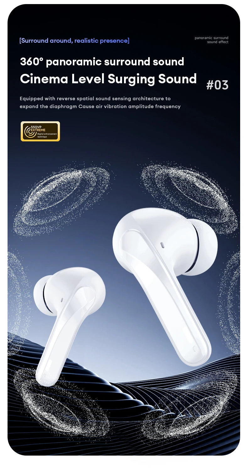 Original Lenovo XT52 Wireless Earphones TWS 5.4 Bluetooth Headphone HIFI Stereo Call Music Noise Reduction Earbuds Sport Headset