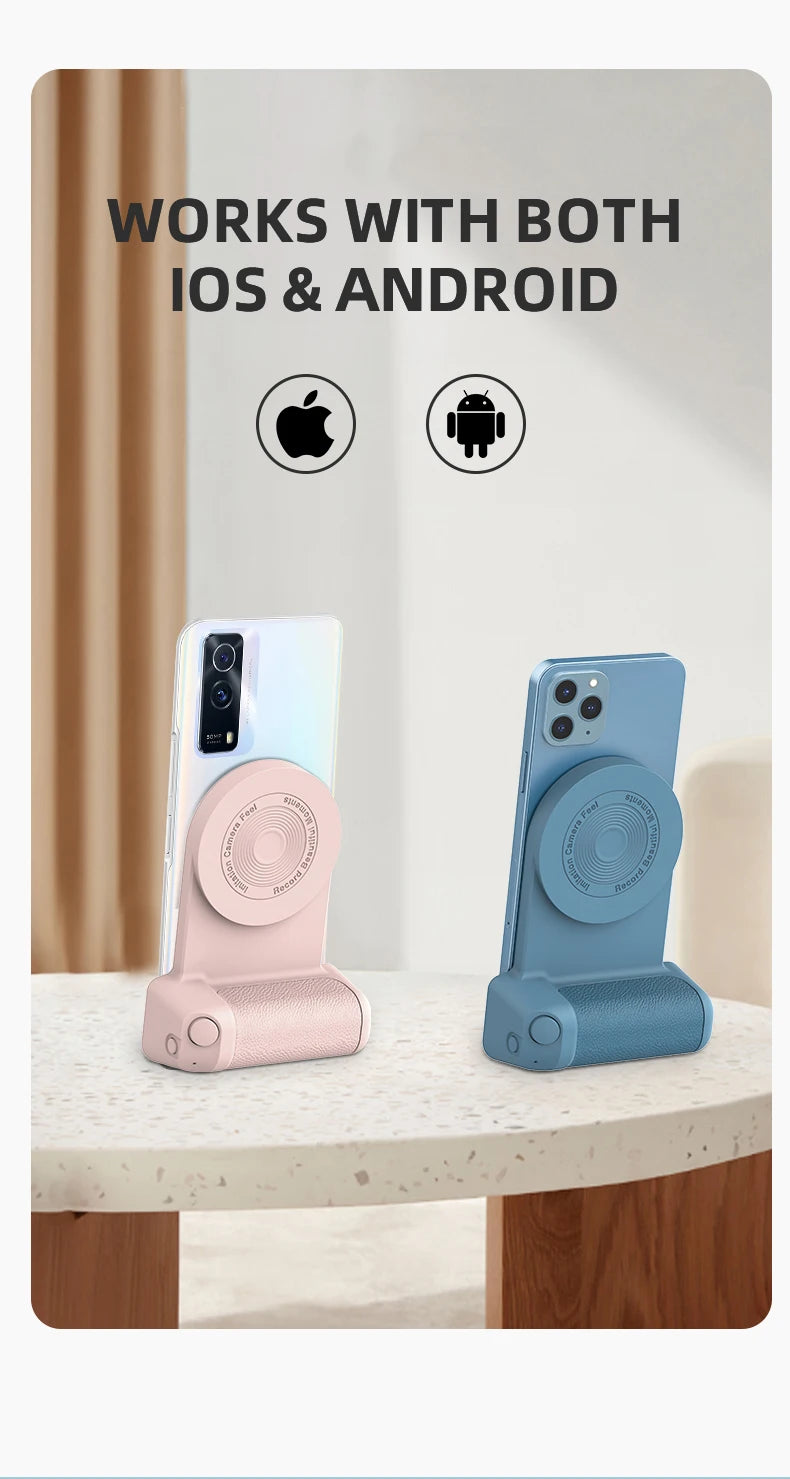 Magnetic Wireless Charger Stand Camera Handle (Bluetooth)