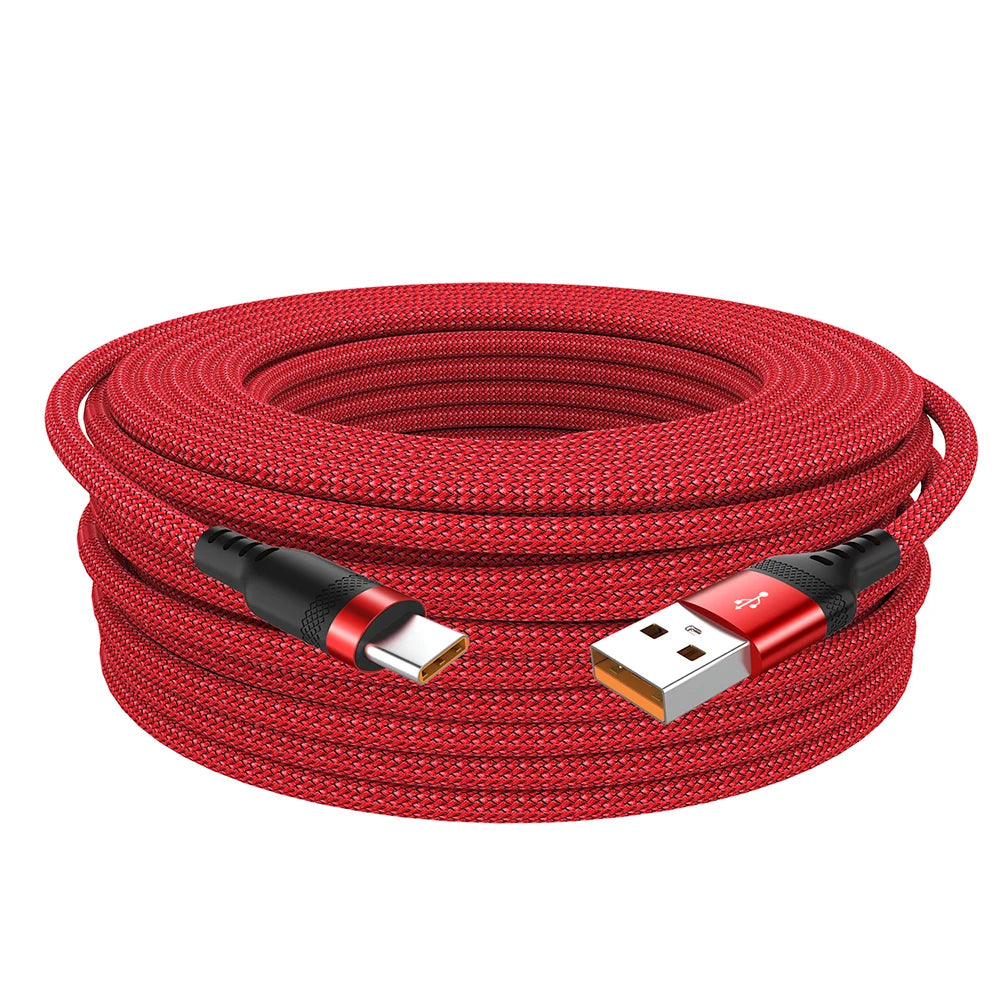 4-YUAIJA 3-in-1 Braided Fast Charging & Data Sync Cable – Lightning / Type-C / Micro USB (6A Max)