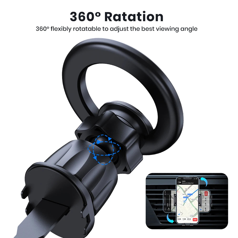 TOPK Mag-Safe Phone Holder Car, Magnetic Phone Car Mount, Air Vent Car Phone Holder with Strongest Magnet, Car Cradle for iPhone