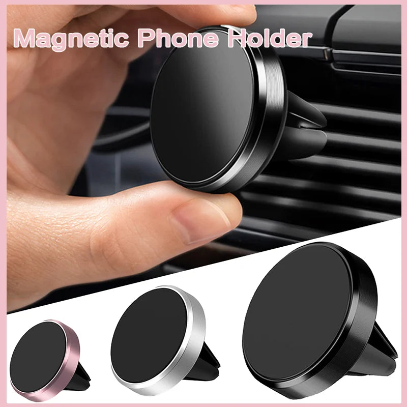Magnetic Car Phone Holder Mount Air Vent Smartphone Mobile Stand Bracket Cell GPS Support in Car For iPhone Xiaomi Mi Samsung LG