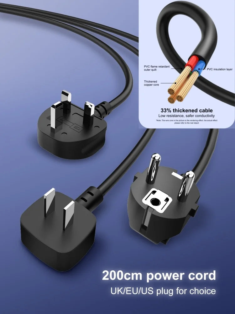 1-LDNIO Cube Power Strip 65W Charging Stations 2M Electric Extension Power Cord Uk Us Eu Plugs Adapter Usb Socket Surge Protector