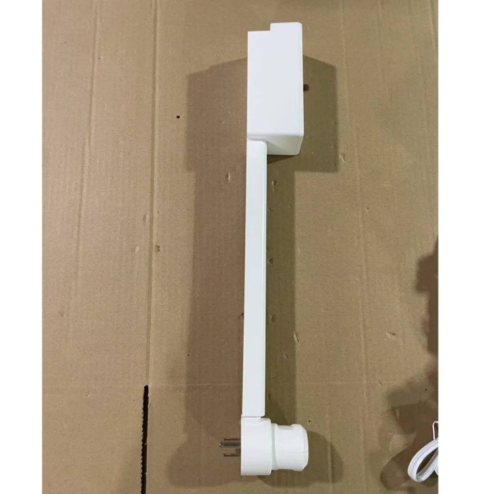 1-New Rotates 180° Electrical Outlet Extender Adjustable Length White Power Outlets Extender Power Socket Expander for NightStand