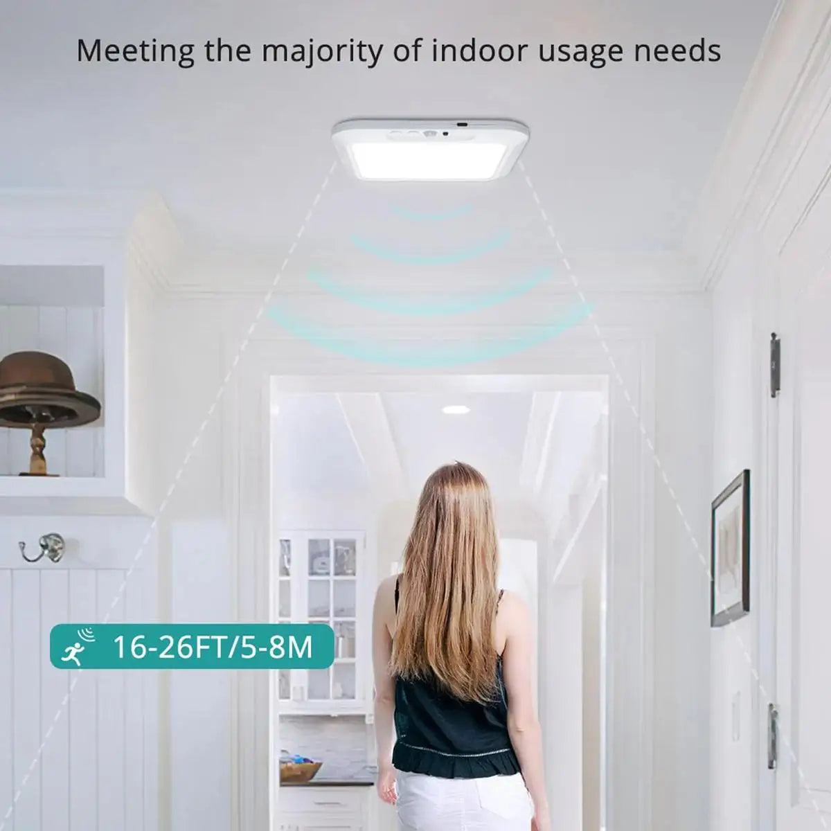 Wireless Motion Sensor LED Ceiling Light – Remote & Timer