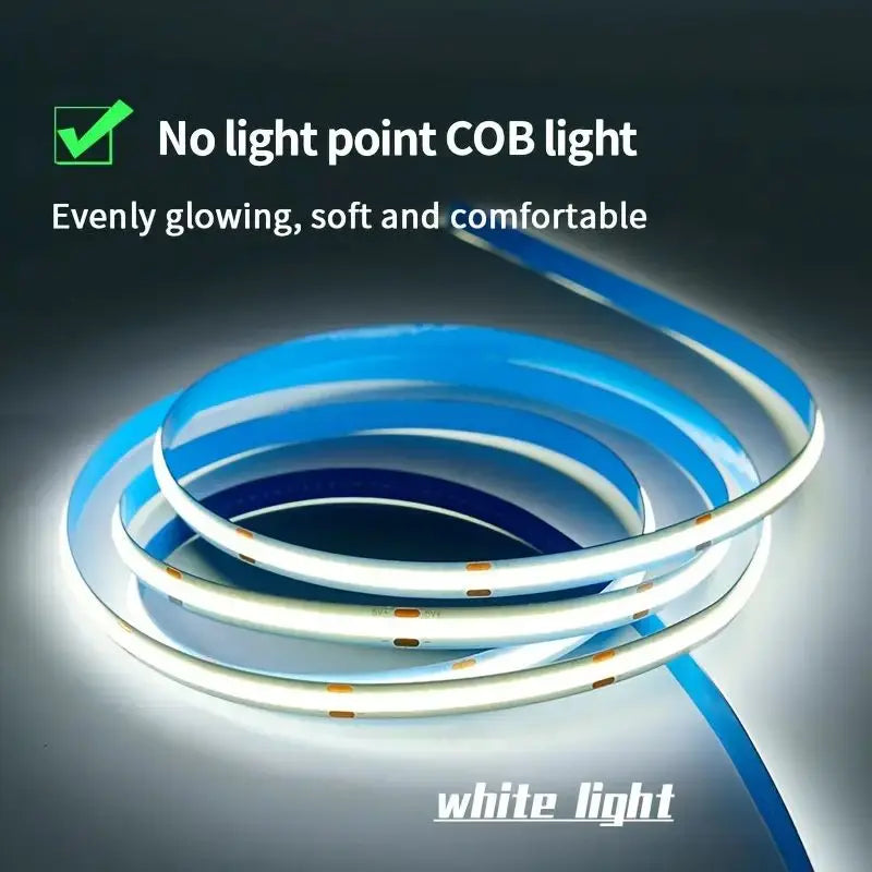 LED COB Strip with Touch Dimmer (5 V USB, Flexible)