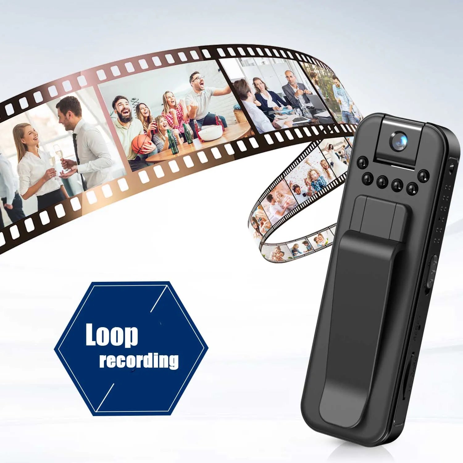 JOZUZE HD 1080P Body Mini Camera Portable Small Digital Video Recorder Police BodyCam Infrared Night Vision Miniature Camcorder