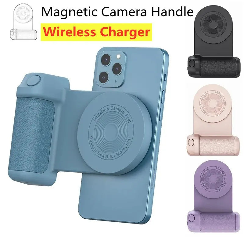 Magnetic Wireless Charger Stand Camera Handle (Bluetooth)