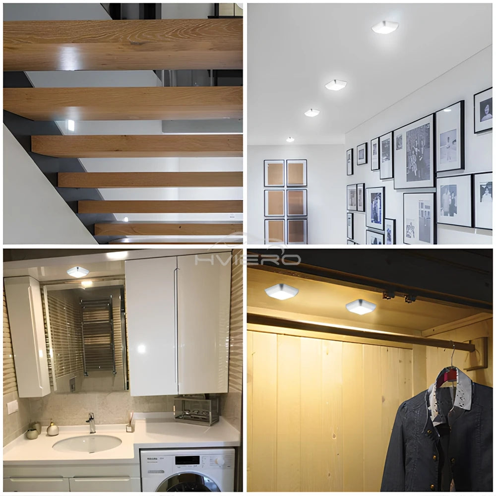 Collage of interior design elements including a staircase, wall art, kitchen, and wardrobe.
