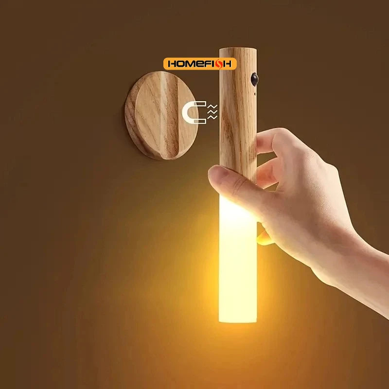 Intelligent Human Body Induction LED Night Light – USB Rechargeable Wall Lamp