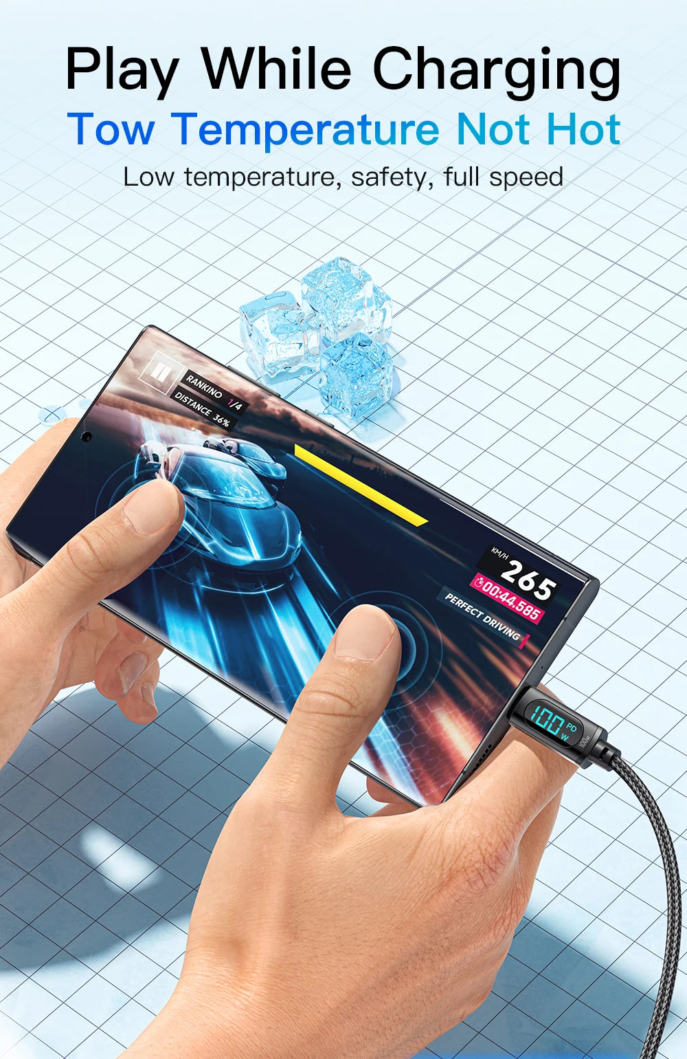 Essager Type C to Type C Cable 100W PD Fast Charging Charger C to C Display Cable For Hua wei for iPhone 16 pro max Macbook iPad