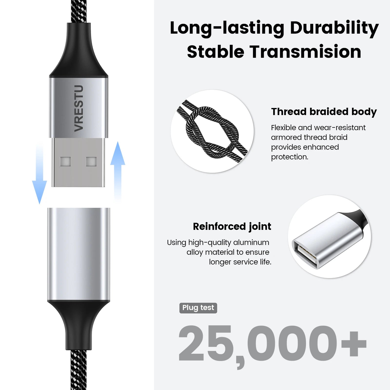 4-USB to 3 USB 2.0 HUB Dual 4Port Multi Splitter Adapter OTG for PC Laptop Surface Computer Accessories USB A Extension Power Data