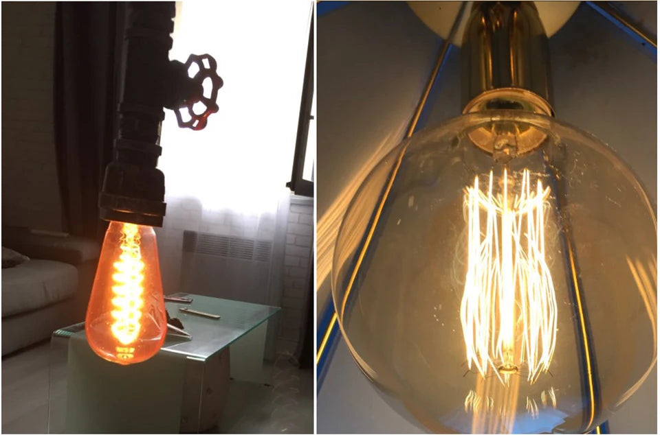 Vintage Edison Bulb E27 40w 220v Ampoule Vintage Bulb Edison Lamp Filament Incandescent Light Bulb Indoor Decor Edison Lamp