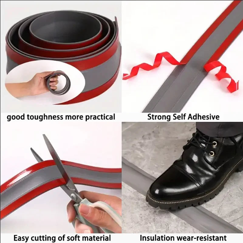Cable Protector Self-Adhesive PVC Wire Protection Strip Insulation Cord Protection Cover Wear Resistant Prevent Trip Organizers