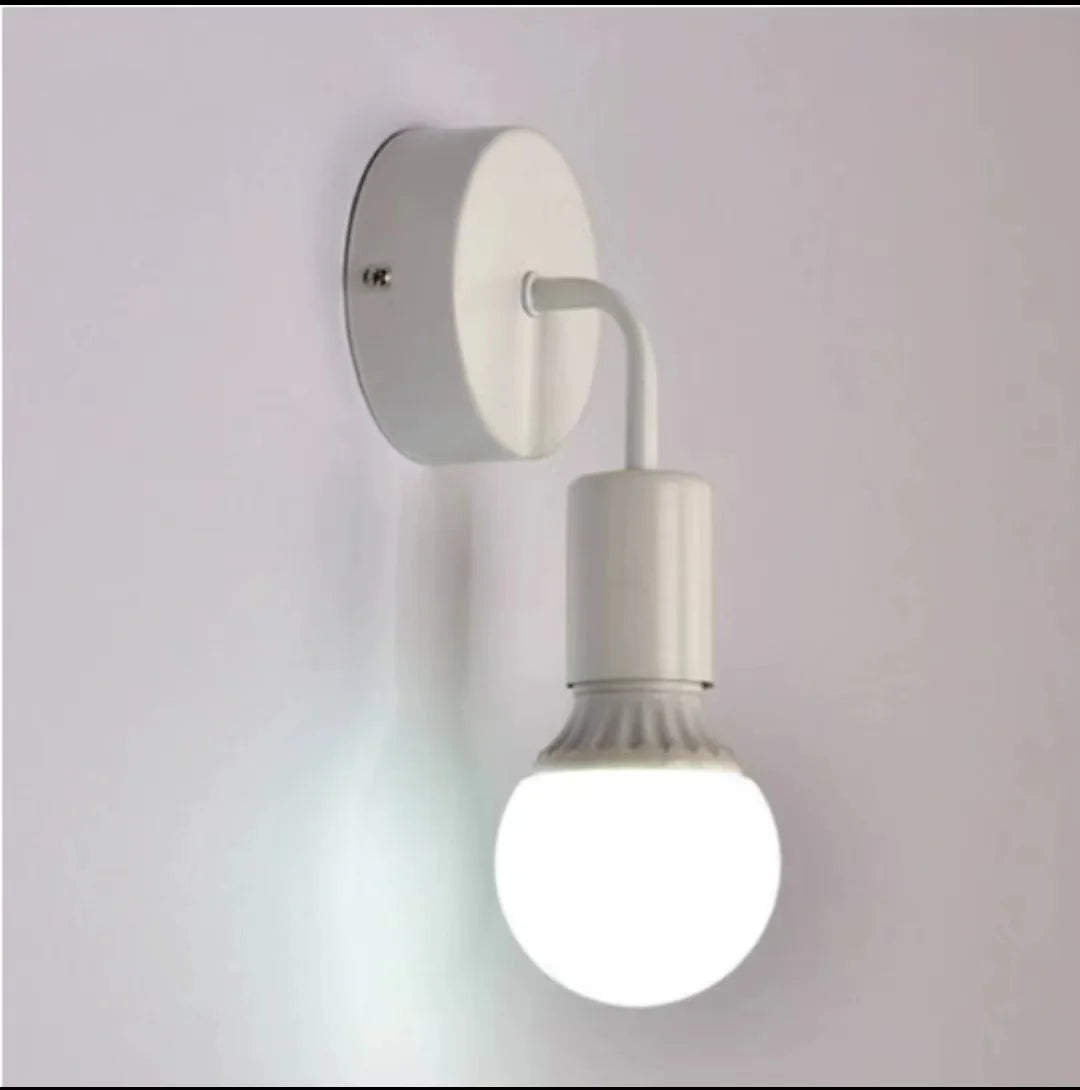 Vintage American Country Style Hemp Rope Wood Wall Light (E27, No Bulb)