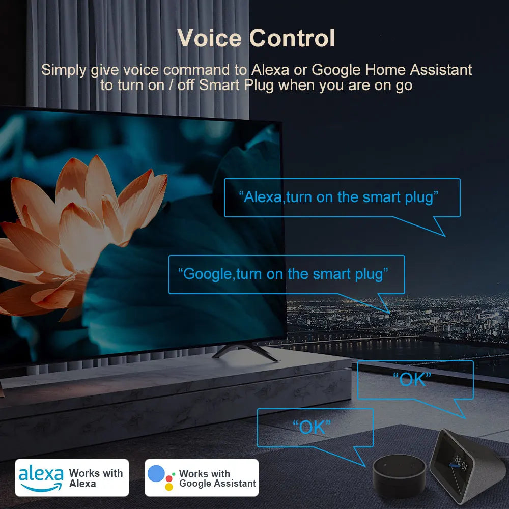 2-Smart Plug WiFi Socket EU 16A/20A With Power Monitor Timing eWelink APP Control Works With Yandex Alice Alexa Google Home
