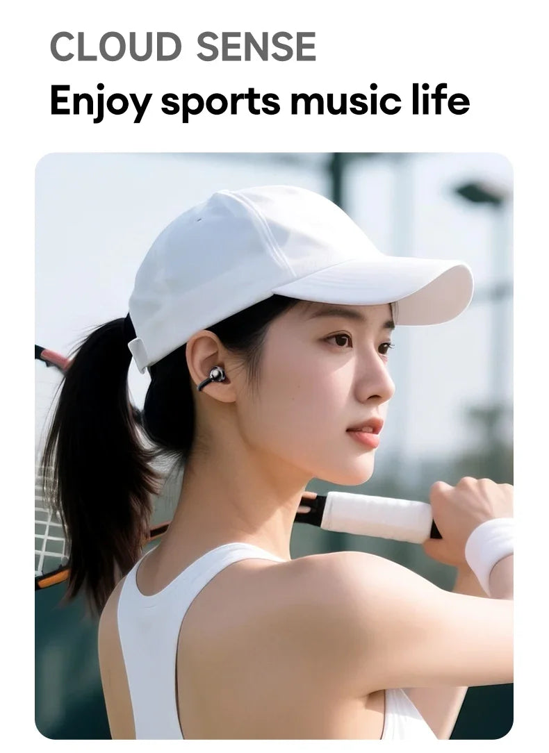Original Lenovo LE302 Wireless Headphones Ear Clip Bluetooth 6.0 Earphones HIFI Stereo Music Call Game Noise Cancelling Earbuds