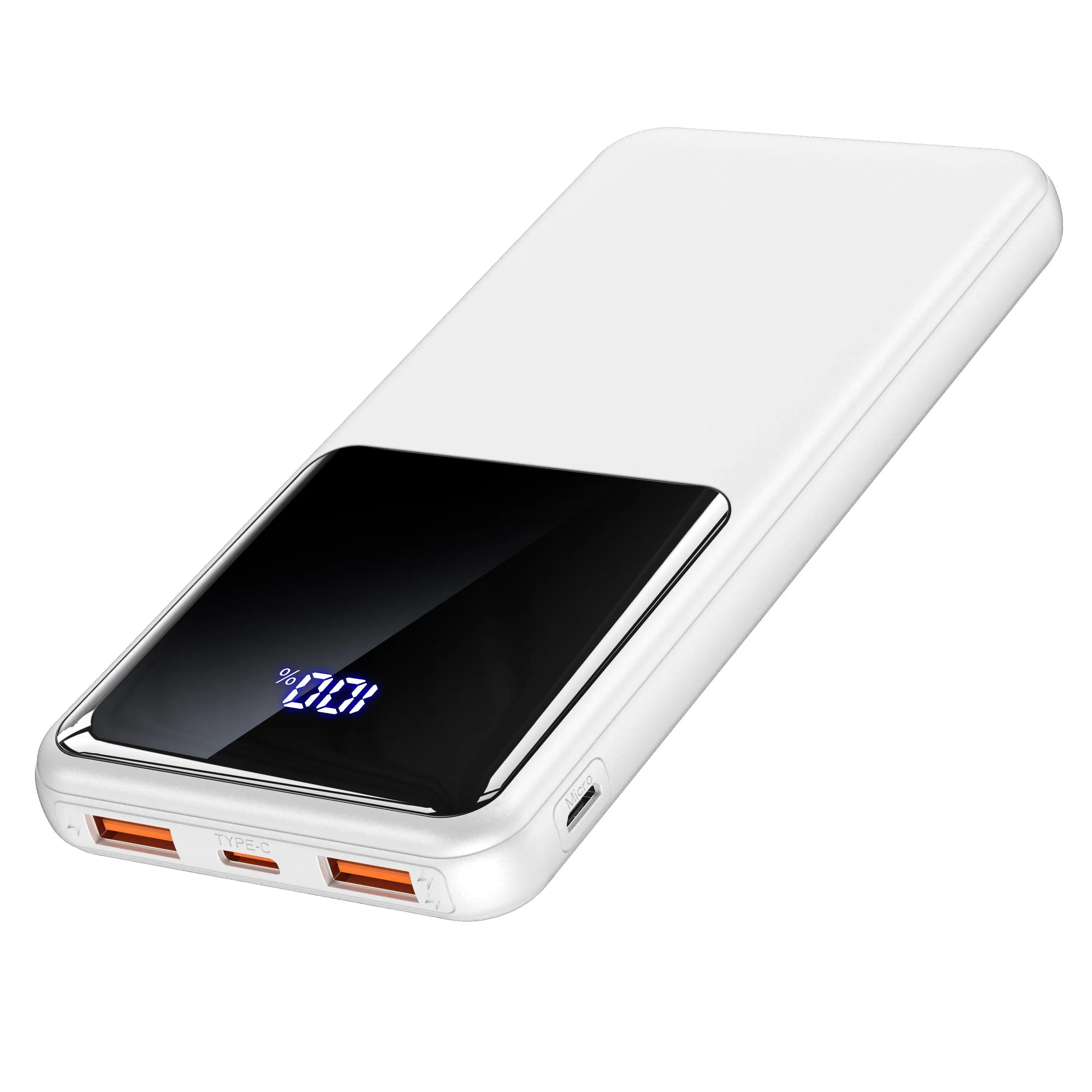 Power Bank Battery Pack Portable Charger, 10000mAh, PD 22.5W, Slim Design, 3 Outputs & 2 Inputs with LCD Display