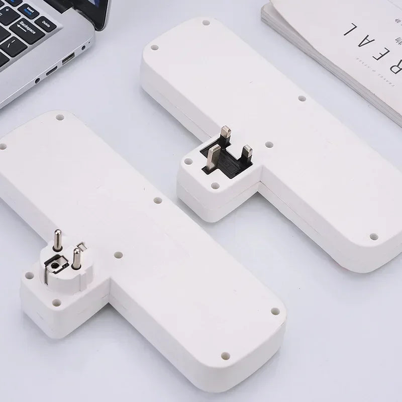 1-UK EU US Plug Multicontact Electrical Socket with 3 USB Ports Wireless Wall Power Strip Universal Outlets Converter Adapter