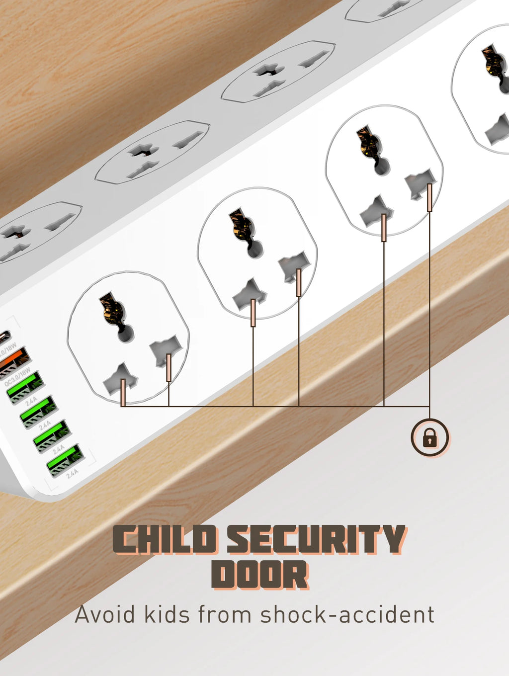 1-LDNIO Multi 10 Outlet Plugs Power Strip Universal Usb Extension Cable Network Filter Surge Protector Socket Charger Adapter