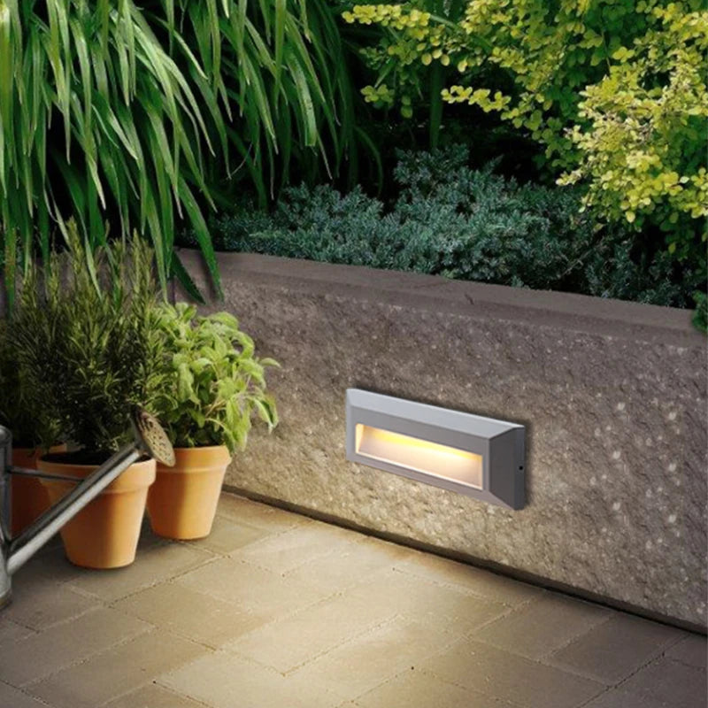 Surface mounted LED Stair Step Light 6W Waterproof Modern Alloy Sconces Wall Lamp for Porch Staircase Hotels Garden Pathway
