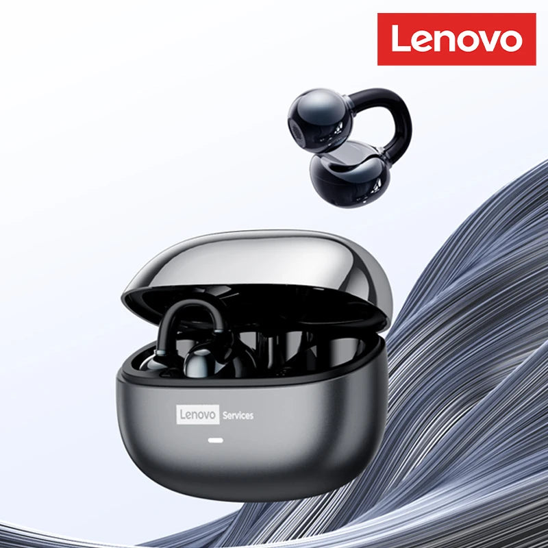 Original Lenovo LE302 Wireless Headphones Ear Clip Bluetooth 6.0 Earphones HIFI Stereo Music Call Game Noise Cancelling Earbuds