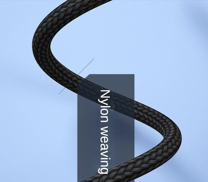 3 in 1 USB Charge Cable 3 Type-C 3 Micro USB Spliter Cord Fast Charging 5A For Mobile Phone Power Bank Charging Together 1.2m