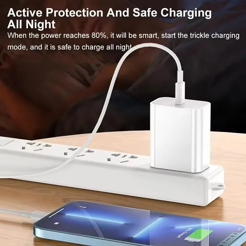 4-35W USB-C to USB-A Fast Charging Cable – PD Rapid Charger for iPhone & Android (Multiple Lengths)