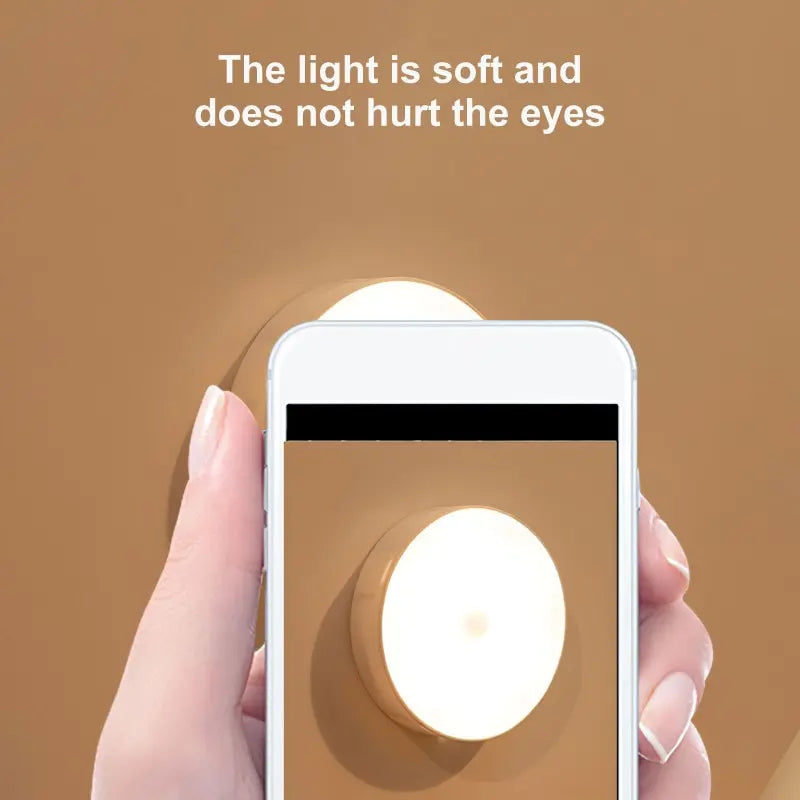 2-LED Smart Human Body Sensor Night Lamp Emergency Automatic Lighting USB Charging Wireless Magentic Suction Use Night Light