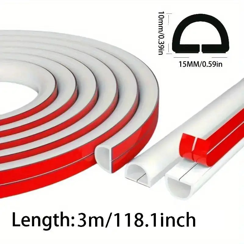 Trapezoid Slot Floor Cord Cover Cord Protector Extension Wiring Duct 3M 15mm Electric Wire Slot Cable Manage Cable Hider Organiz