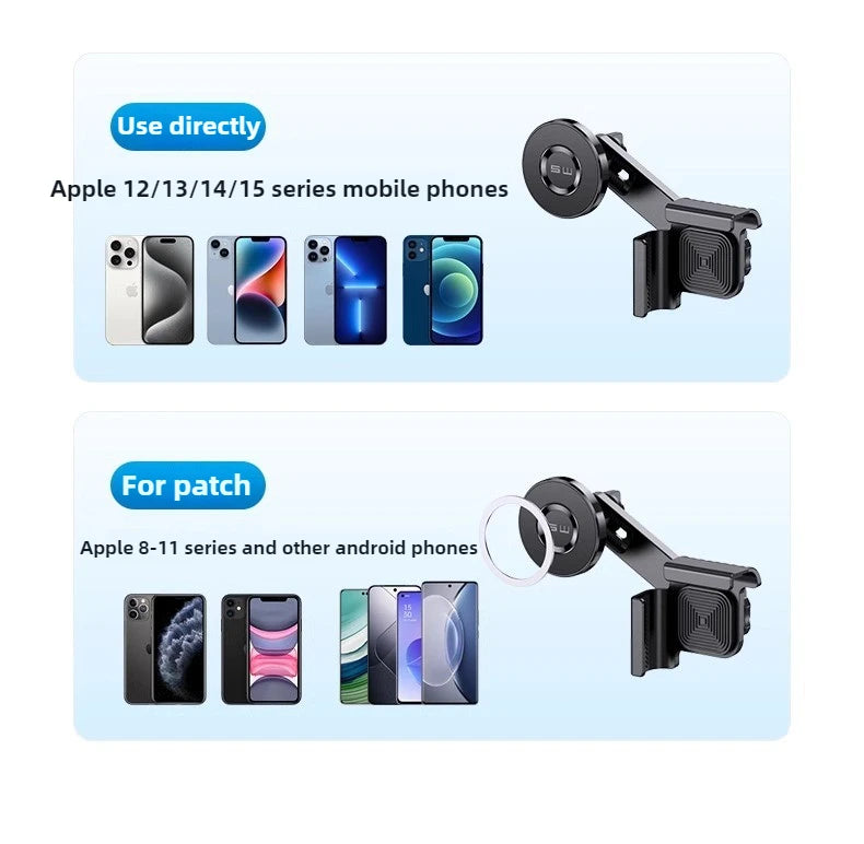 Magnetic Car Phone Holder for Tesla Model 3/Y/X/S Car Display Screen Side 360 Degree Rotation Car Mount for IPhone 12 13 14 15