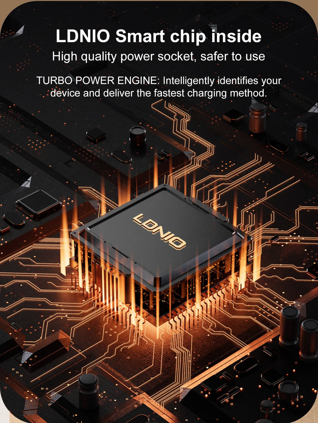1-LDNIO Cube Power Strip 65W Charging Stations 2M Electric Extension Power Cord Uk Us Eu Plugs Adapter Usb Socket Surge Protector