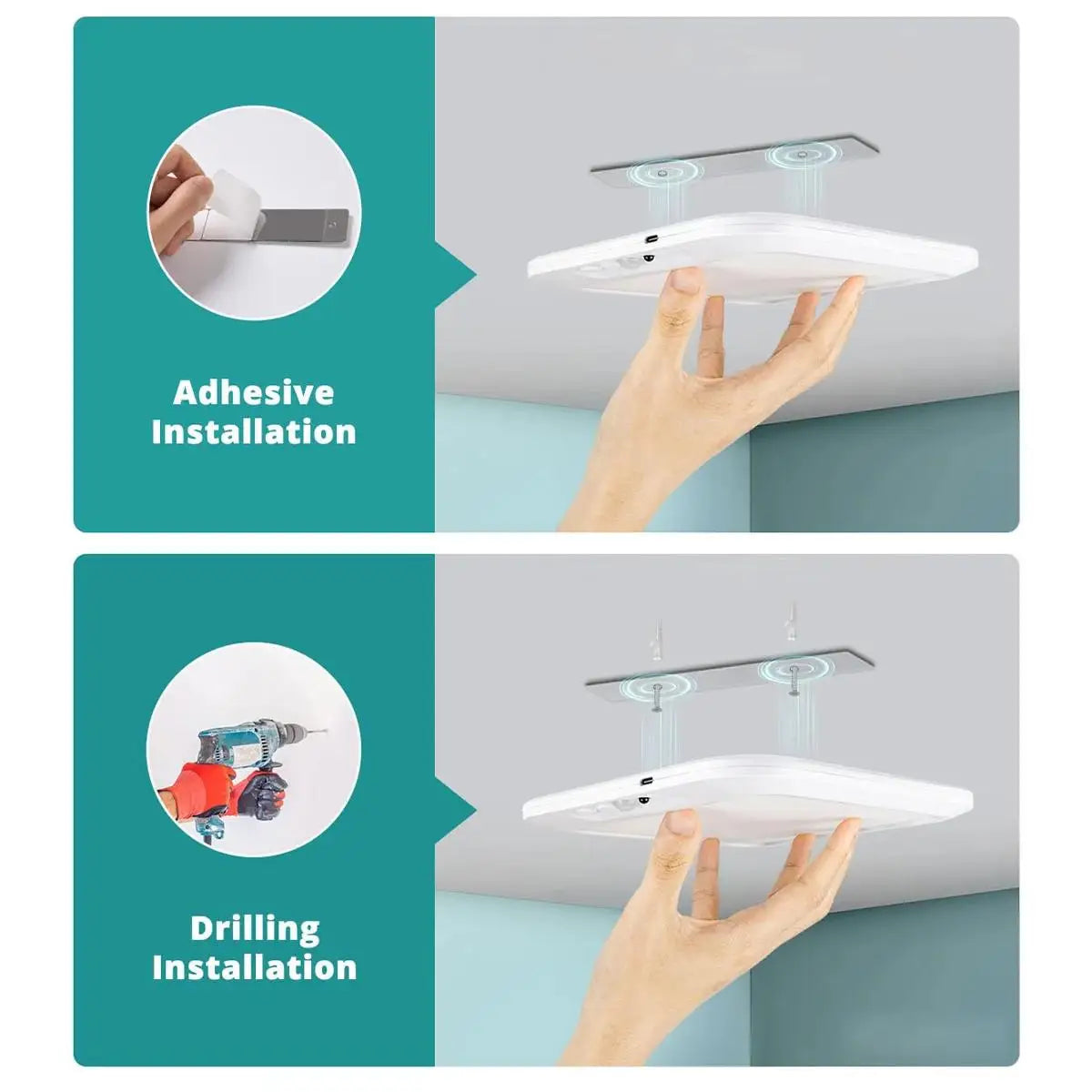 Wireless Motion Sensor LED Ceiling Light – Remote & Timer