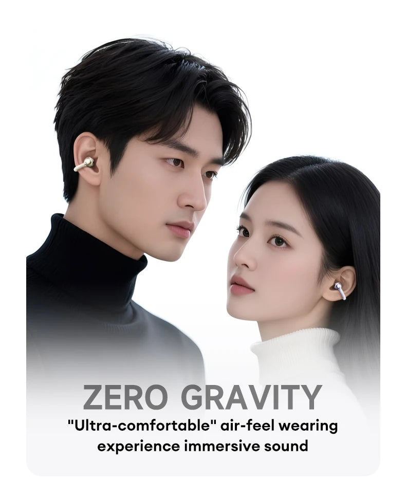 Original Lenovo LE302 Wireless Headphones Ear Clip Bluetooth 6.0 Earphones HIFI Stereo Music Call Game Noise Cancelling Earbuds