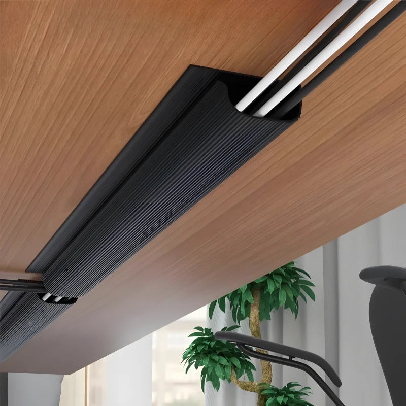 PVC Waterproof Cable Management Accessories J Channel Desk Cable Organizer Wiring Ducts Cable Protecter Under Desk Tv Background